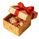 Festive Gift Box with Cute Figurine & Assorted Candies