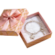 Silver Star Charm Bracelet in Pink Floral Gift Box