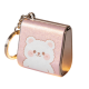 Pink Glitter Bear Mini Bag Keychain