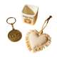 Love Gift Set with Keychain, Ceramic Pot & Heart Ornament